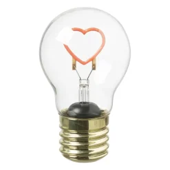 Xenos Kerstcadeaus|Led Lampen-Ledlamp hartje - 7x7x12 cm