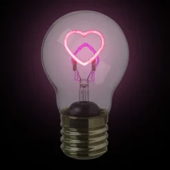 Xenos Kerstcadeaus|Led Lampen-Ledlamp hartje - 7x7x12 cm