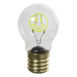 Xenos Led Lampen-Ledlampje smiley - groen - ø7x12 cm