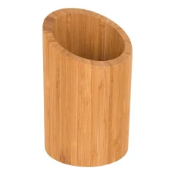Xenos Keukengerei-Lepelhouder bamboe - ø10x16 cm