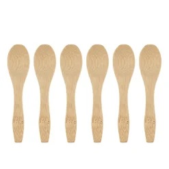 Xenos Lepels-Lepels bamboe - 9 cm - set van 6