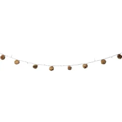 Xenos Lichtslingers-Lichtslinger dennenappels - bruin - 165 cm