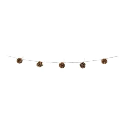 Xenos Lichtslingers-Lichtslinger dennenappels - bruin - 165 cm