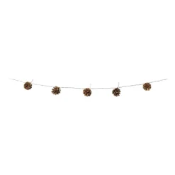 Xenos Lichtslingers-Lichtslinger dennenappels - bruin - 165 cm