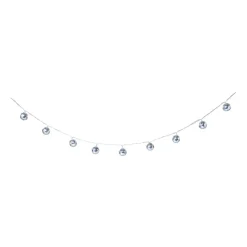 Xenos Kerstslingers|Lichtslingers-Lichtslinger met discoballen - 10 LED - 165 cm
