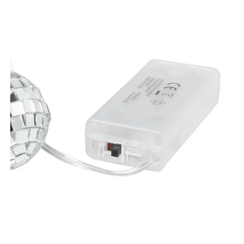 Xenos Kerstslingers|Lichtslingers-Lichtslinger met discoballen - 10 LED - 165 cm