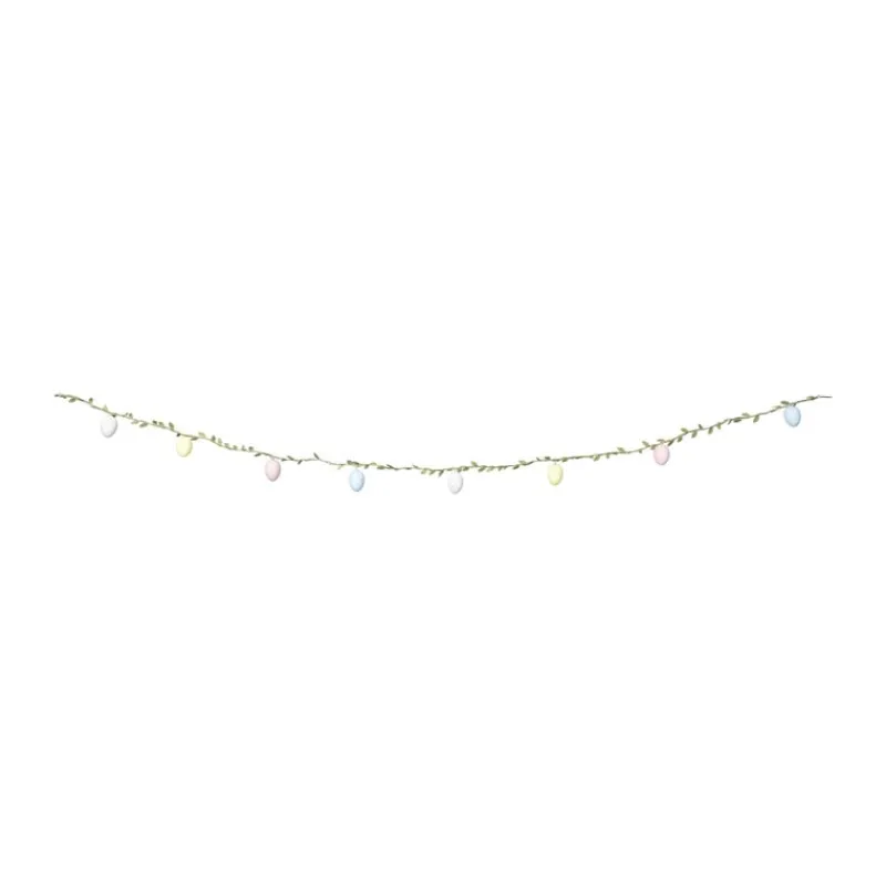 Xenos Lichtslingers-Lichtslinger paaseieren - multikleur - 15 LED - 170 cm