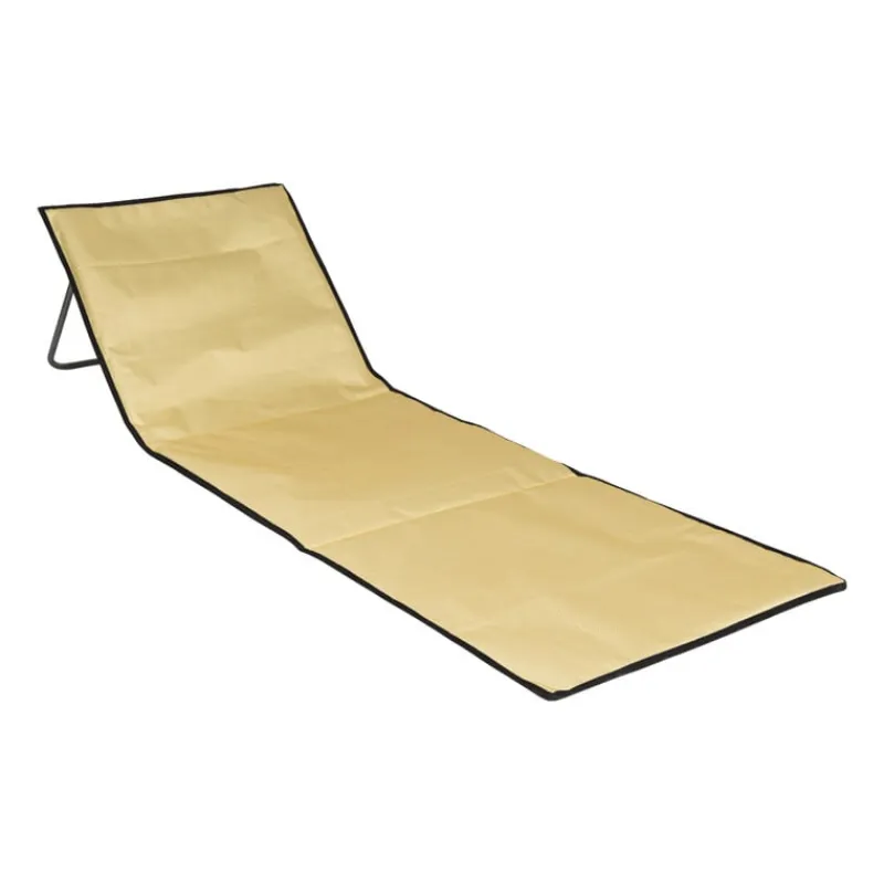 Xenos Strandaccessoires|Campingstoelen-Ligbed Miami - geel - 160x54 cm