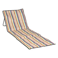 Xenos Strandaccessoires|Campingstoelen-Ligbed Miami - gestreept - 160x54 cm