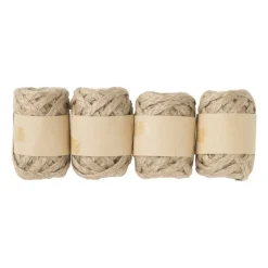 Xenos Knutselspullen-Lint - jute - set van 4