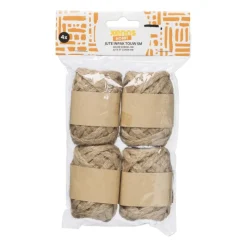Xenos Knutselspullen-Lint - jute - set van 4