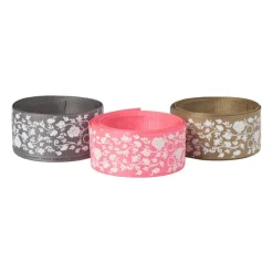 Xenos Knutselspullen-Lint stof bloemen - set van 3 - 100 cm