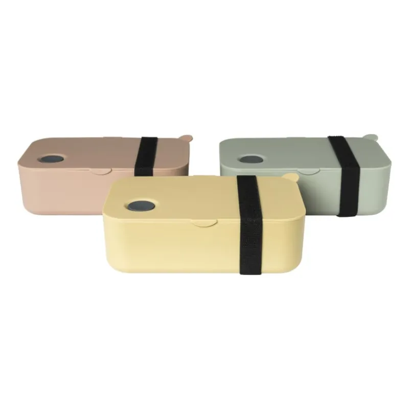 Xenos Broodtrommels-Lunchbox met elastiek - diverse kleuren - 1 liter