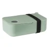 Xenos Broodtrommels-Lunchbox met elastiek - groen - 6.8x19x12 cm