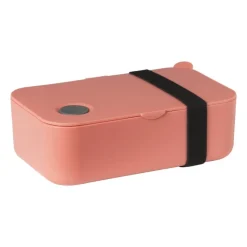 Xenos Broodtrommels-Lunchbox met elastiek - oranje - 1 liter