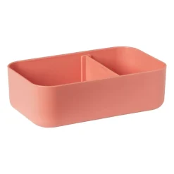 Xenos Broodtrommels-Lunchbox met elastiek - roze - 6.8x19x12 cm