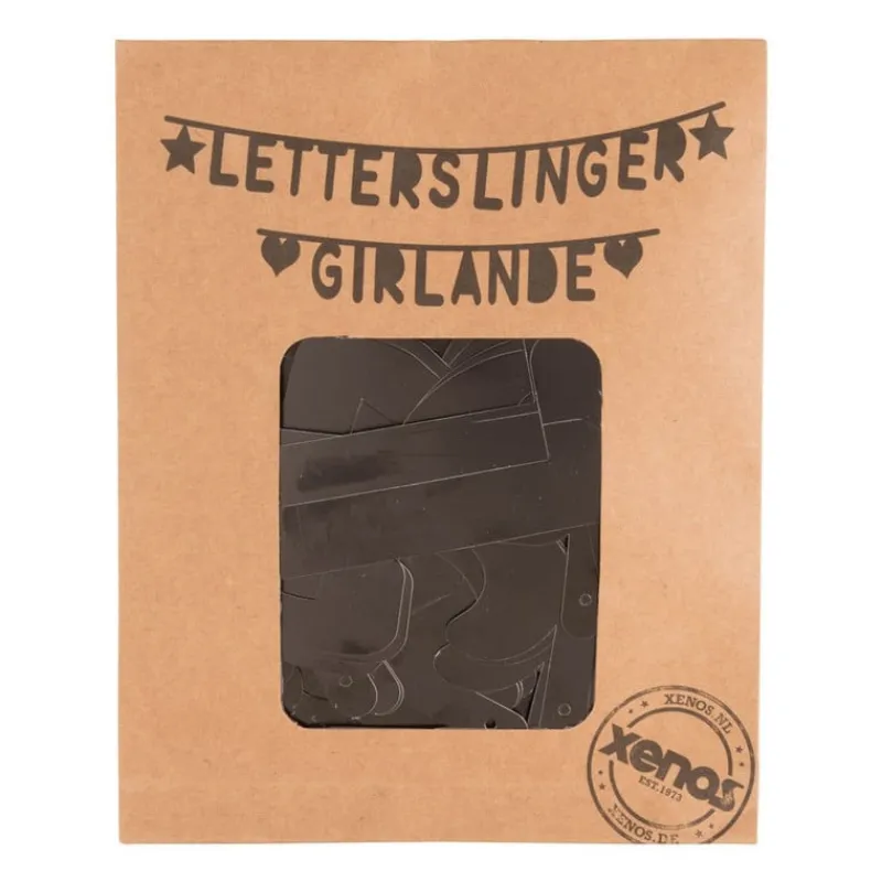 Xenos Knutselpakketten|Slingers-Maak je eigen letterslinger - zwart