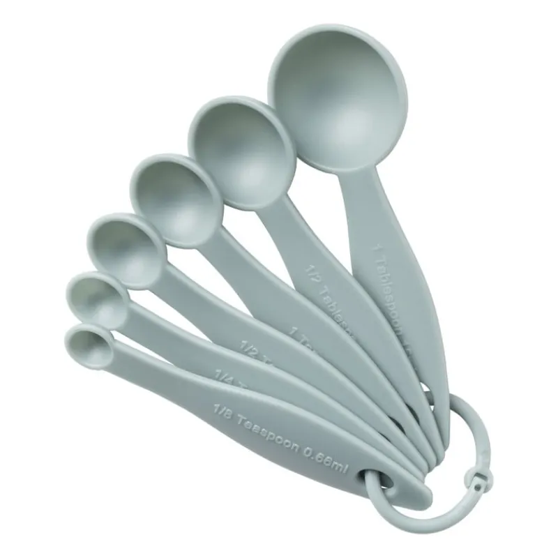 Xenos Keukengerei-Maatlepeltjes - blauw - set van 6