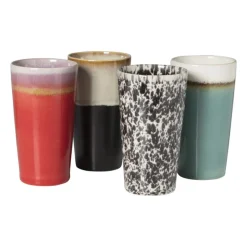Xenos Mokken-Macchiato mok Roots - rood/paars - 275 ml