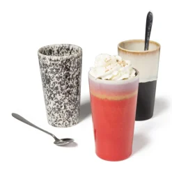 Xenos Mokken-Macchiato mok Roots - rood/paars - 275 ml