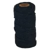 Xenos Garen|Knutselspullen-Macrame koord - zwart - 2mm