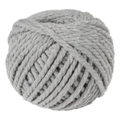 Xenos Garen-Macrame touw - grijs - 40 meter