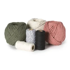 Xenos Garen|Knutselspullen-Macrame touw - naturel - 40 meter