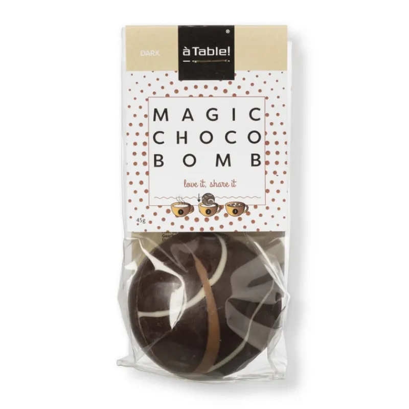 Xenos Chocolademelk|Kerstcadeaus-Magic chocobom - chocolade puur - 45 gram