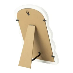 Xenos Make-Up Spiegels-Make-up spiegeltje wave - wit - 26x17.7x2.7 cm