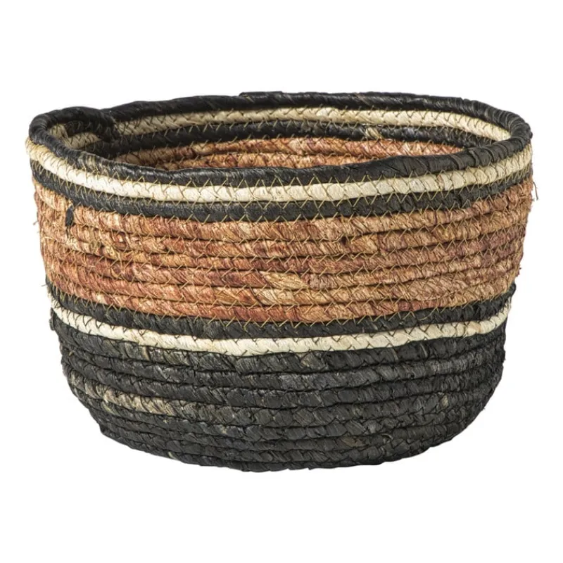Xenos Manden|Manden-Mand gestreept - bruin/rood - ø23x15 cm