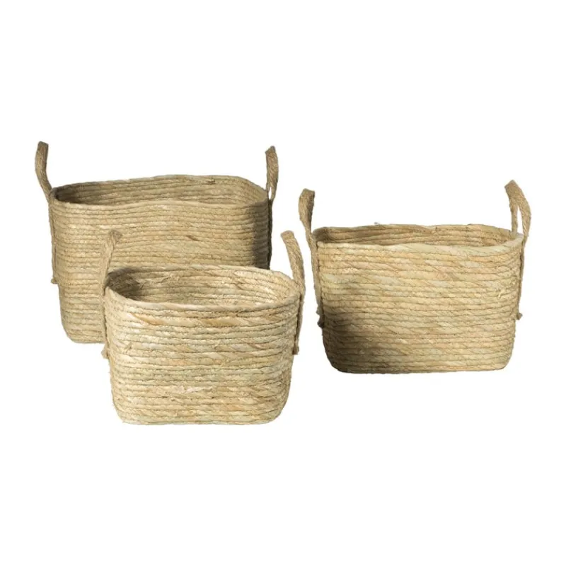 Xenos Manden|Manden-Mand Basix vierkant - 30x30x30 cm - naturel