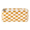 Xenos Manden|Manden-Mand checks groot - oranje/wit - 15x36x26 cm