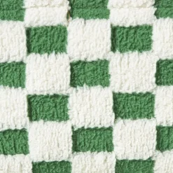 Xenos Manden|Manden-Mand checks middel - groen/wit - 13x33x23 cm