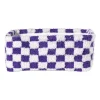 Xenos Manden|Manden-Mand checks middel - paars/wit - 13x33x23 cm