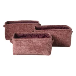 Xenos Manden|Manden-Mand chenille - rood - 30x20x14 cm