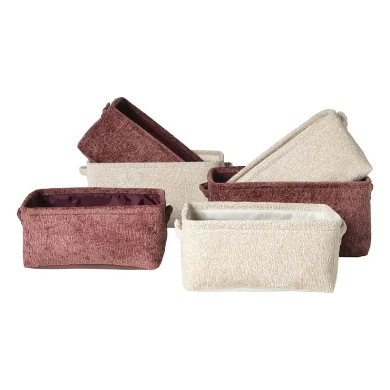 Xenos Manden|Manden-Mand chenille - rood - 30x20x14 cm