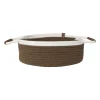 Xenos Manden|Manden-Mand colors laag - bruin/wit - ø30x10 cm