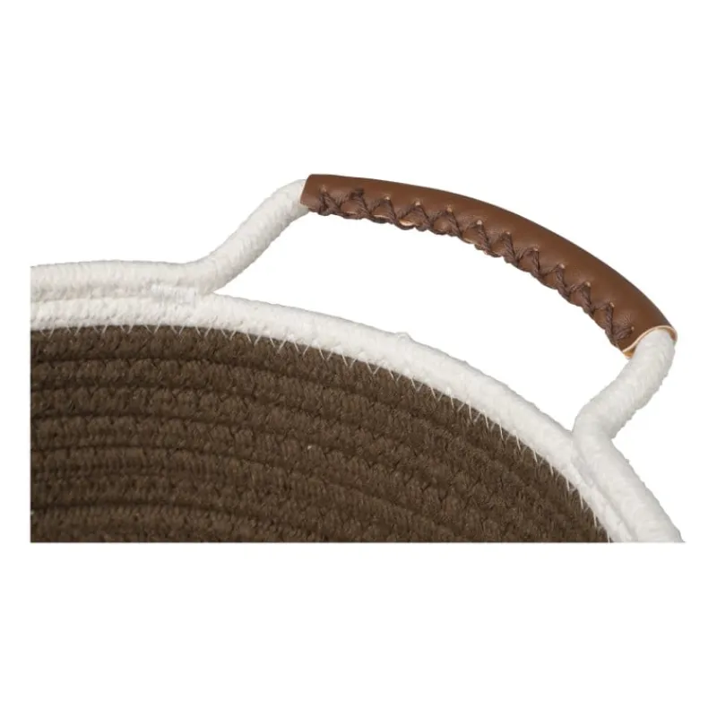 Xenos Manden|Manden-Mand colors laag - bruin/wit - ø27x9 cm