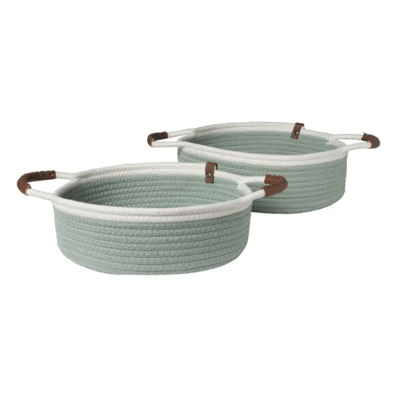 Xenos Manden|Manden-Mand colors laag - groen/wit - ø27x9 cm