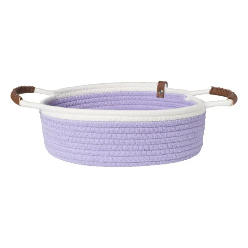 Xenos Manden|Manden-Mand colors laag - lila/wit - ø27x9 cm