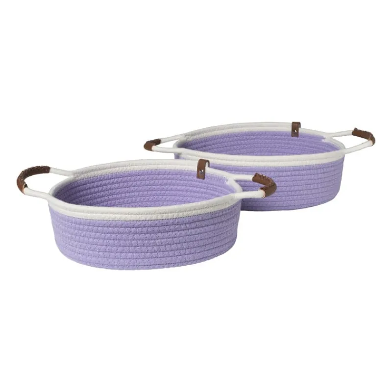Xenos Manden|Manden-Mand colors laag - lila/wit - ø27x9 cm