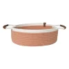 Xenos Manden|Manden-Mand colors laag - oranje/wit - ø30x10 cm
