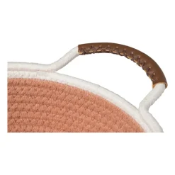 Xenos Manden|Manden-Mand colors laag - oranje/wit - ø27x9 cm