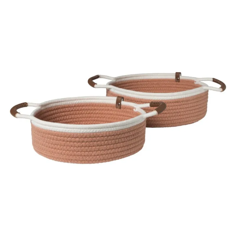 Xenos Manden|Manden-Mand colors laag - oranje/wit - ø27x9 cm