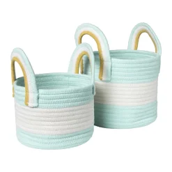 Xenos Manden|Manden-Mand colors met hengsels - blauw/wit - ø17x21 cm