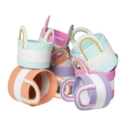 Xenos Manden|Manden-Mand colors met hengsels - blauw/wit - ø17x21 cm
