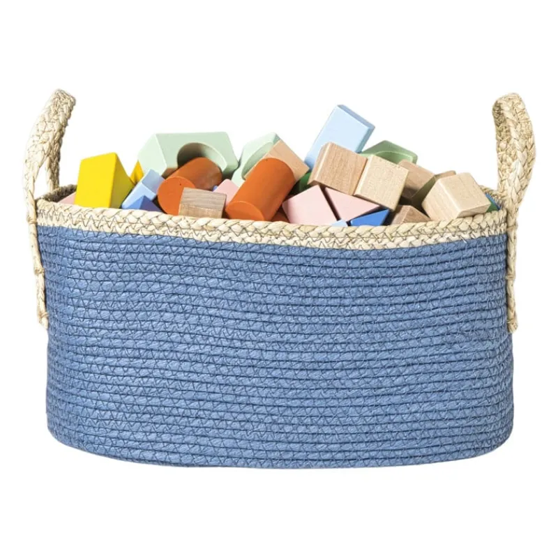 Xenos Manden|Manden-Mand colors rechthoekig - blauw/bruin - 16x30x20 cm