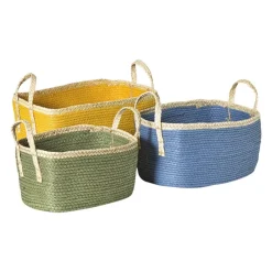 Xenos Manden|Manden-Mand colors rechthoekig - blauw/bruin - 16x30x20 cm