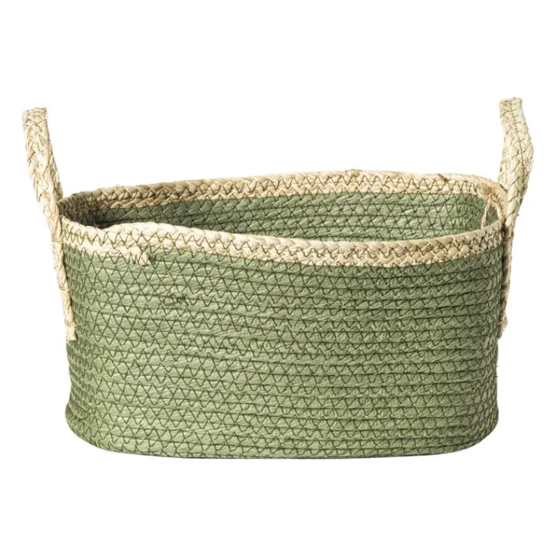 Xenos Manden|Manden-Mand colors rechthoekig - groen/bruin - 16x30x20 cm