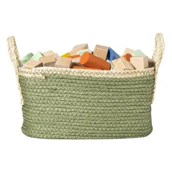 Xenos Manden|Manden-Mand colors rechthoekig - groen/bruin - 16x30x20 cm